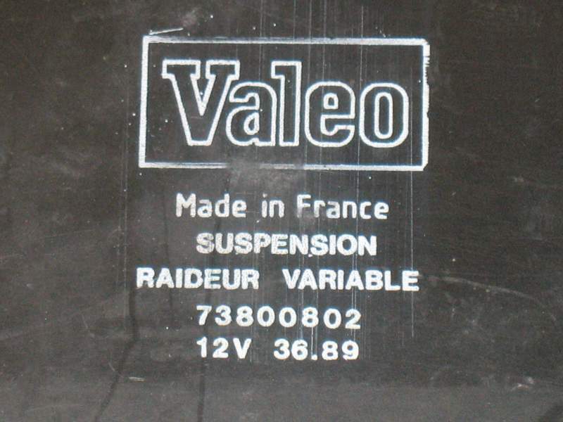 Centralina VALEO 73800802 Citroen Sospensione Control Unit