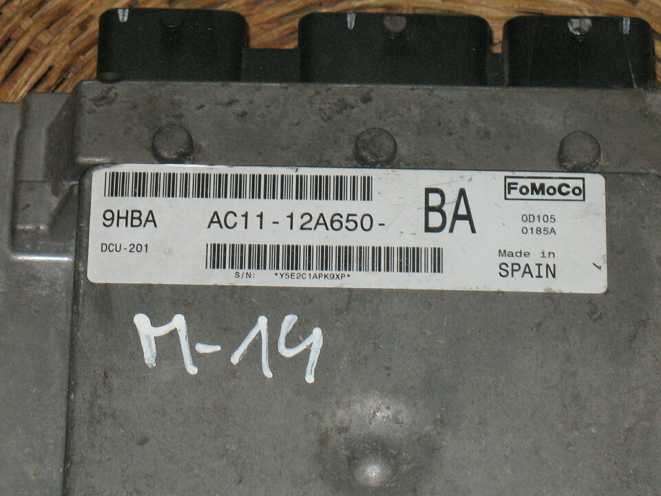 ECU FORD TRANSIT AC11-12A650-BA AC1112A650BA 9HBA DCU-201