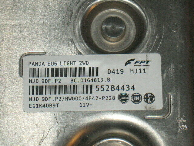 ECU FIAT PANDA 55284434 MJD 9DF.P2 HW000 55284434