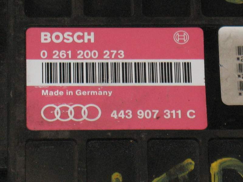 ECU CENTRALINA AUDI 80 B4 2.0, BOSCH 0261200273 443907311C.