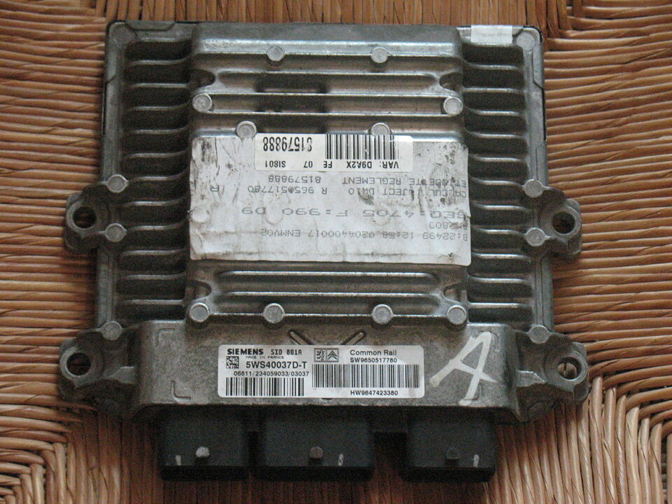 ECU PEUGEOT CITROEN 5WS40037D-T SW9650517780 SID801A