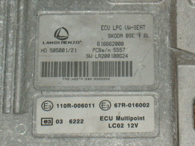 Ecu landirenzo golf touran seat 1.6 gpl lpg 616662000 505001/21