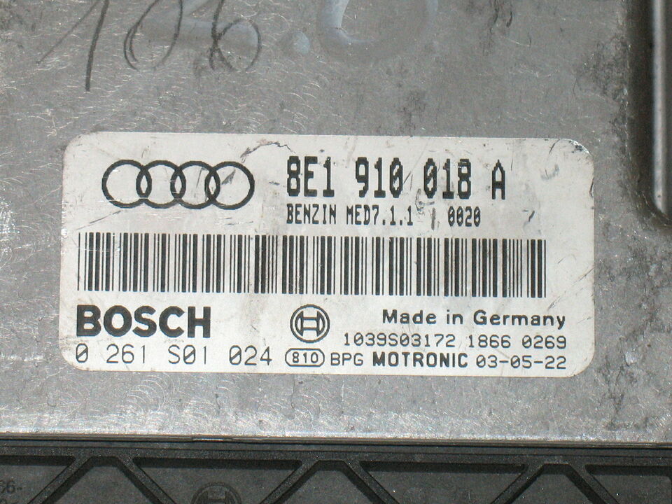 ECU AUDI A4 2.0 TFSI BOSCH 0261S01024 8E1910018A med7.1.1