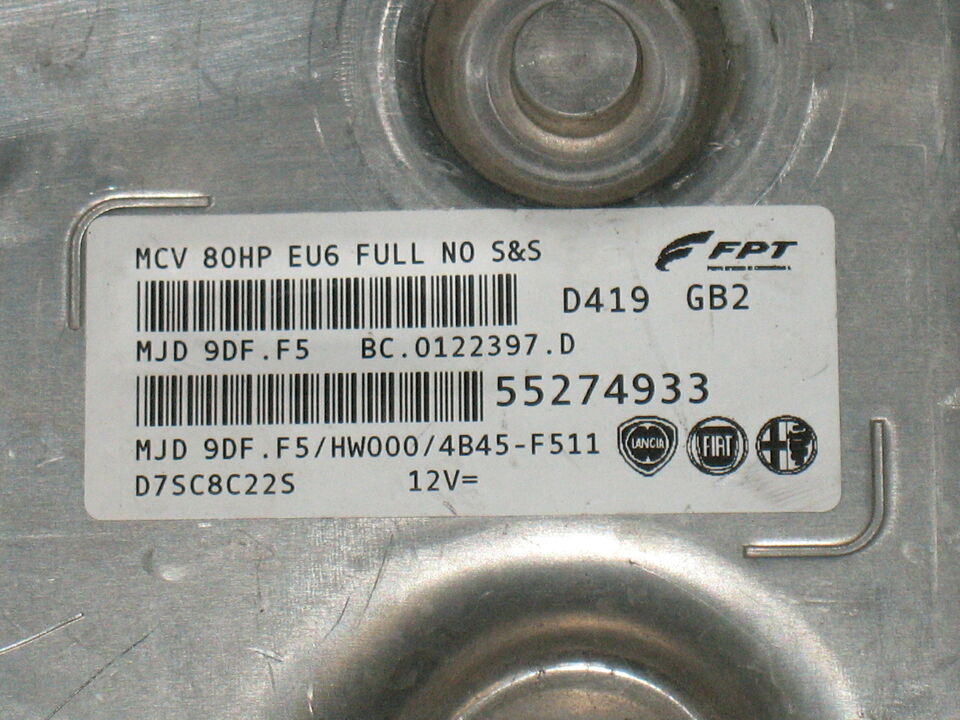 Ecu Fiat Fiorino Van 1.3 55274933 MJD 9DF F5 HW000 4B45 F511