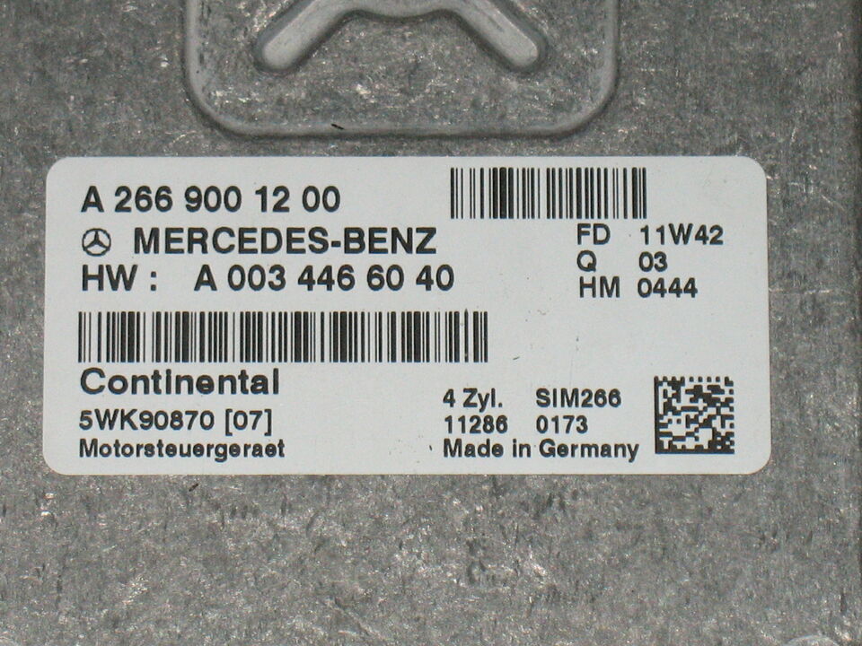 ECU MERCEDES CLASSE A2669001200 HW A0034466040 5WK90870 SIM266