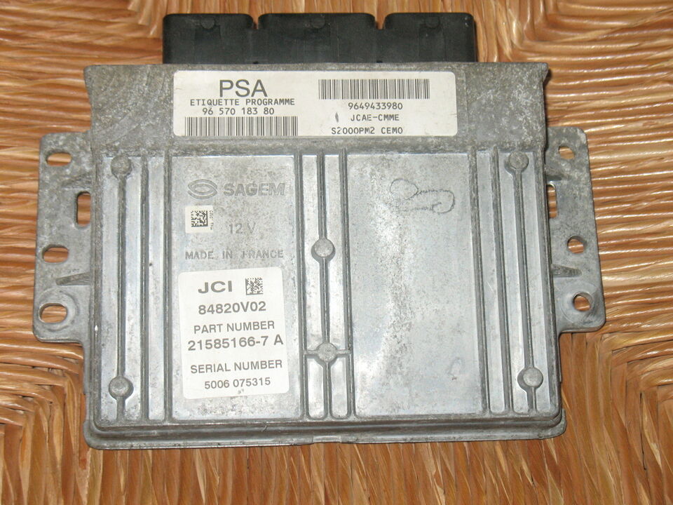 Peugeot Partner ECU S2000PM2 9656297680 9649433980 2158089-7A