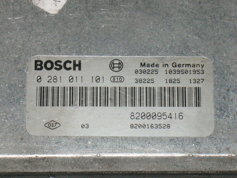 ECU RENAULT LAGUNA 1.9 DCI F9Q 0281011101 8200163528 8200095416 EDC15C3-4.2