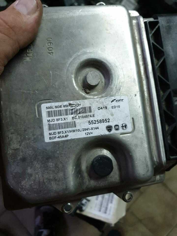 ECU FIAT 500 85HP HW10L MJD 8F3.X1 FPT 55258952 BC0104974E