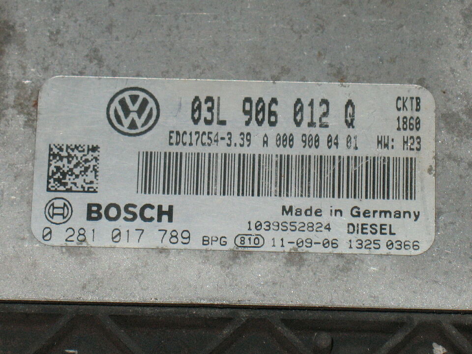 VAG. 0281017789 03L906012Q EDC17C54 VW Crafter 2.0TDI 80kW CKTB