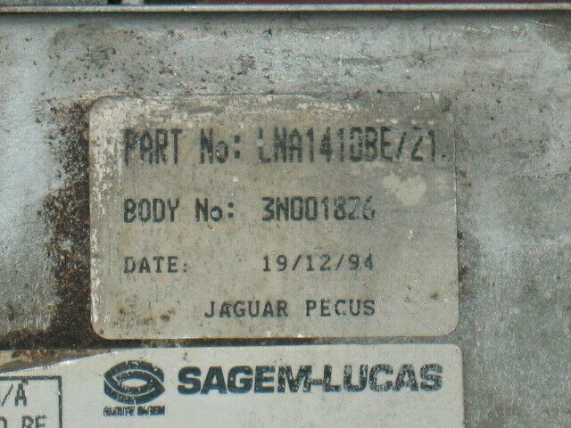 ECU CENTRALINA JAGUAR X300 X J6 3.2 LNA1410BE21 3N001826