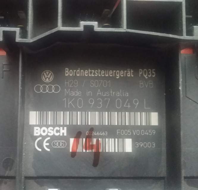 Body computer seat altea vw golf audi 1k0937049l pq35