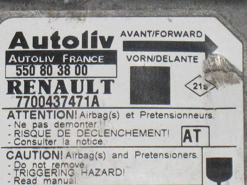 RENAULT SCENIC - 550803800 AUTOLIV 7700437471 - 93C66