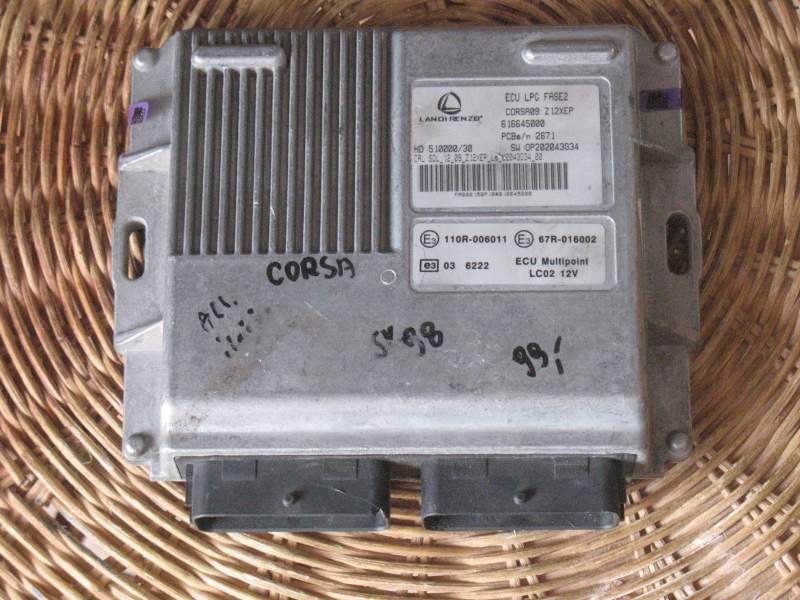 Ecu gpl opel corsa 110r-006011, z12xep 1.4 l 616645000 515000/30