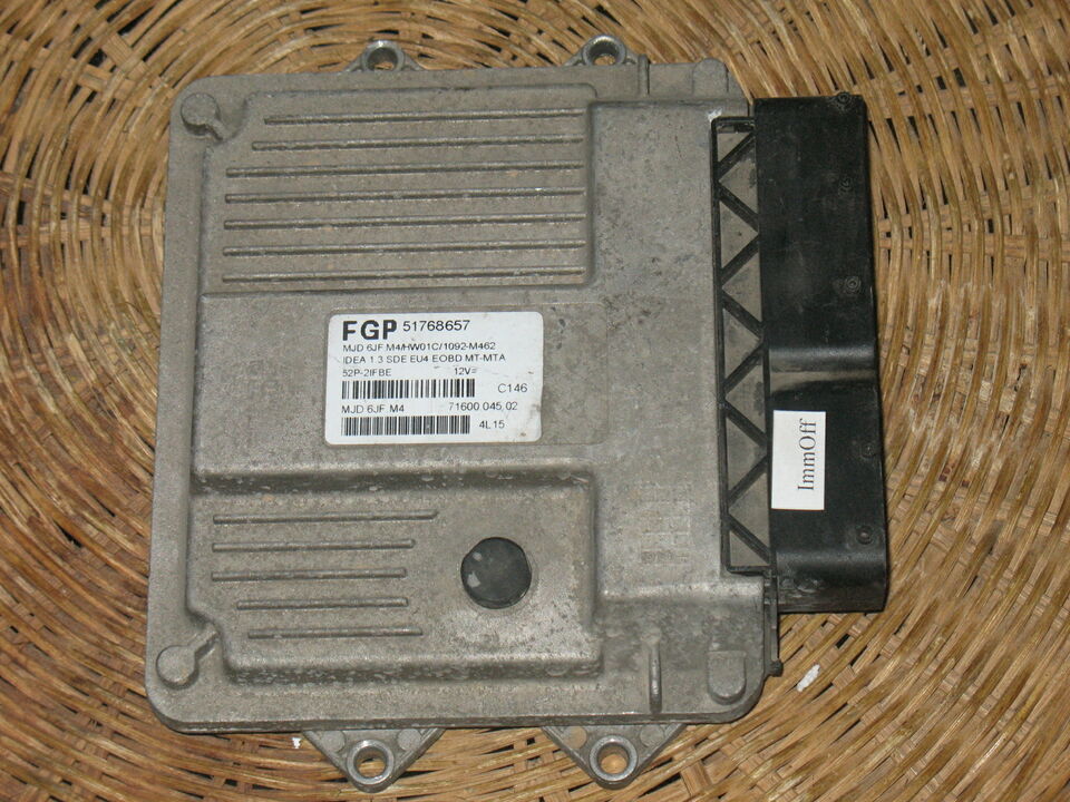 ECU FIAT IDEA 1.3 51768657 MJD 6JF.M4 HW01C IMMOFF
