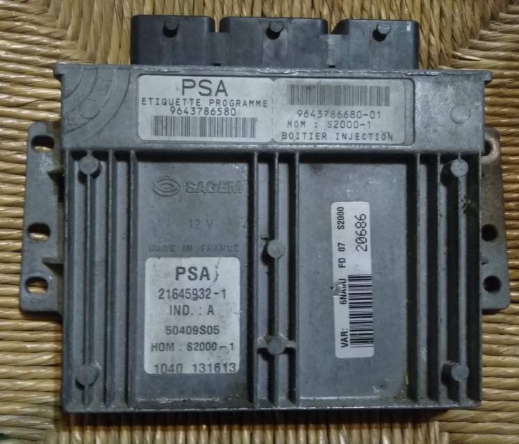 ECU CITROEN 1.8 16V 9643786580 9643786680-1 HOMS2000-1-1