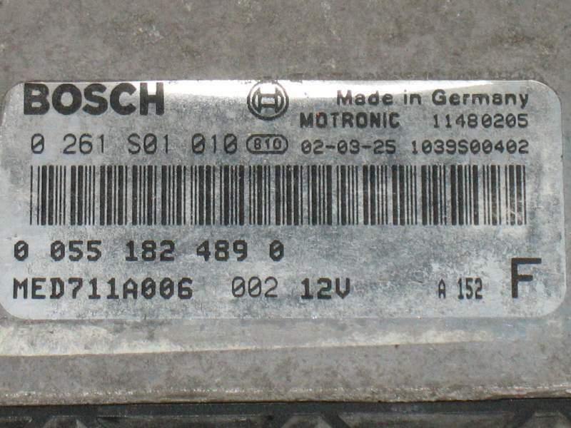ECU ALFA ROMEO 156 2.0 JTS 0261S01010 0551824890 MED 7.1.1