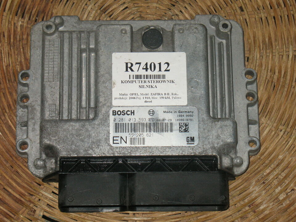 Ecu ASTRA ZAFIRA 1.9 CDTI BOSCH 0281013593 GM 55205621EN EDC 16C39-5.12
