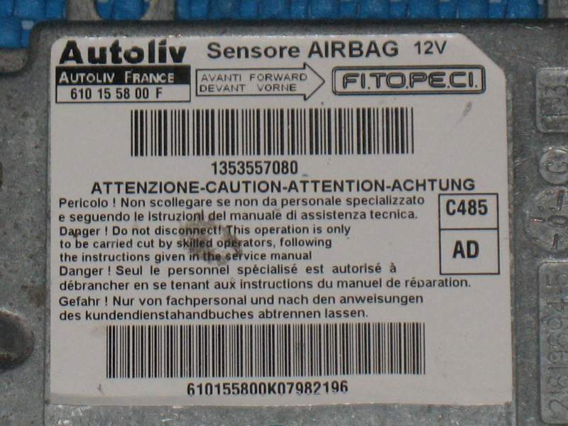Fiat Qubo Fiorino 225 BJ09 Airbag 1353558080 610156000F