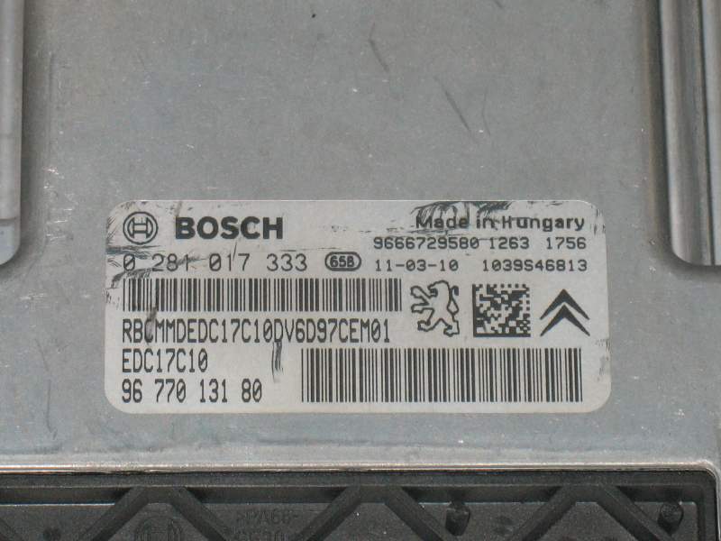 Kit chiave CITROEN C3 PICASSO bosch 0281017333 body 9664983480