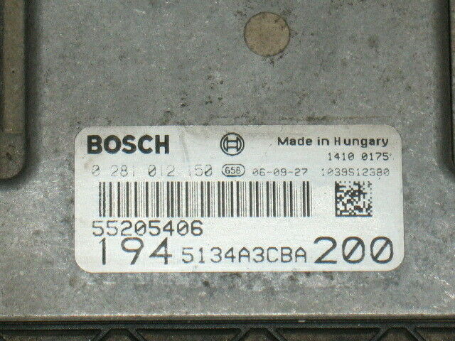 ECU Fiat Croma 2.4JTD 0281012150 EDC16C39 55205406