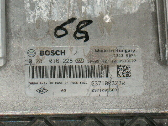 ECU RENAULT III 2.0 0281016228 EDC17CP19 237100323R 237100556R