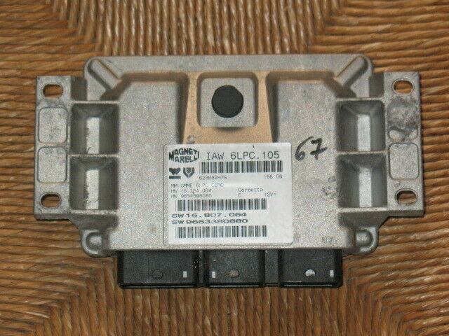 ECU PEUGEOT 207 IAW 6LPC.105 9663380880 HW 16784004