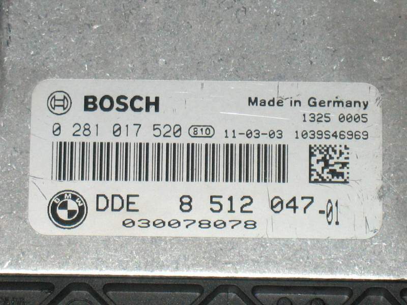 CENTRALINA MOTORE BMW 320 2.0 D BOSCH 0281017520 DDE8512047 EDC17C50