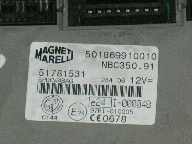 Body computer fiat lancia idea musa 51781531 501869910010