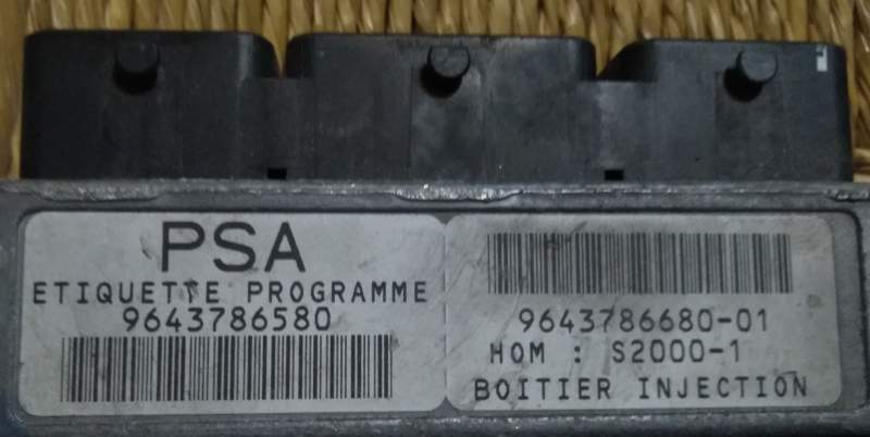 ECU CITROEN 1.8 16V 9643786580 9643786680-1 HOMS2000-1-1