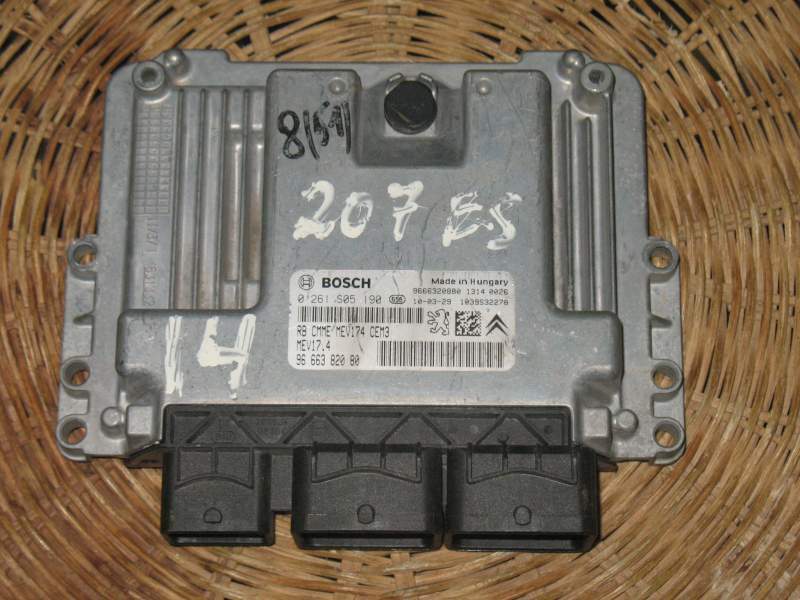 ECU CITROEN PEUGEOT 1.6 0261S05190 9666382080 9666320880 MEV17 4