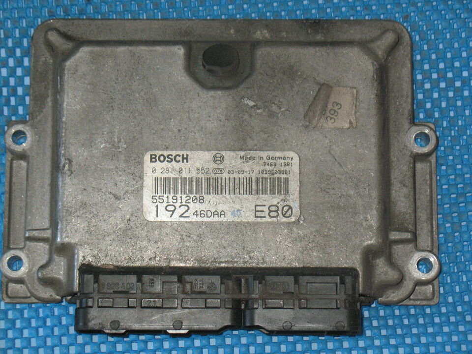 ECU FIAT STILO 1.9 JTD 0281011552 55191208 19246DAA E80 EDC15 C7 EDC15C7-2.3