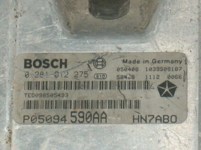 ECU CHRYSLER VOYAGER 2.5 2.8 CRD 0281012275 P05094590AA EDC15C5