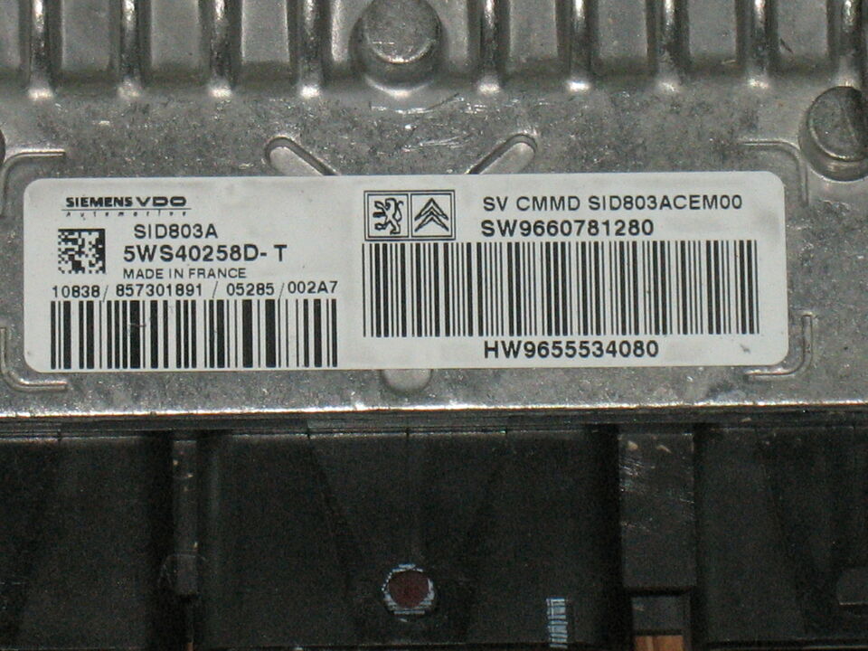 Ecu citroen peugeot 2.0 SID803A 5ws40258d-t hw 9655534080