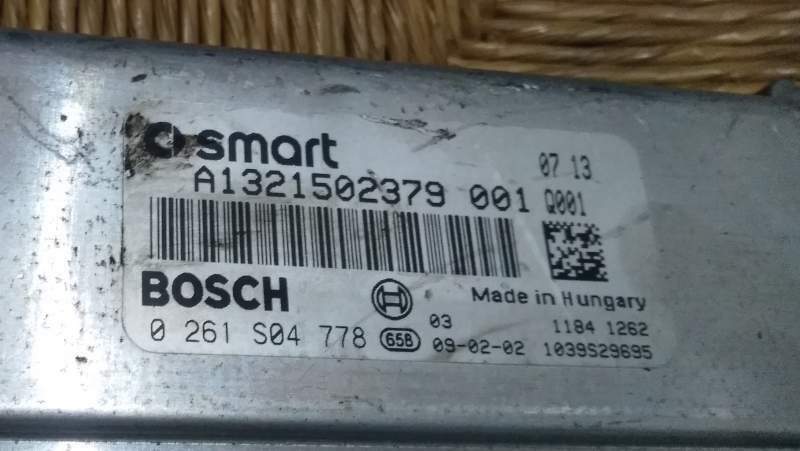 ECU CENTRALINA SMART FORTWO 1.0 0261S04778 A1321502379 001