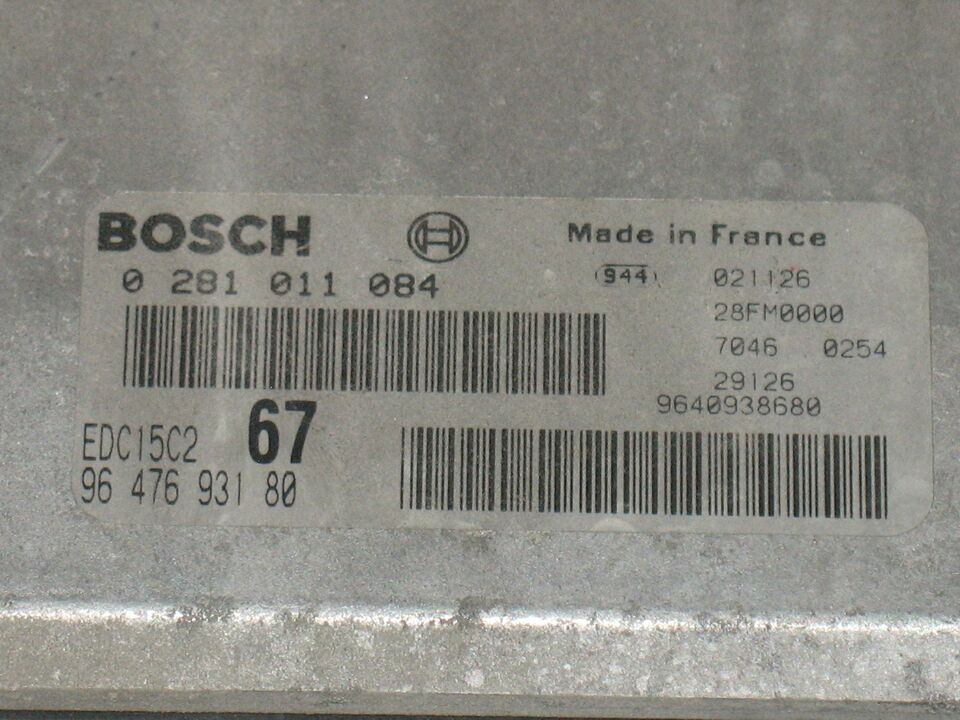 ECU CITROEN PICASSO 2.0 HDI 0281011084 9647693180 EDC15C2