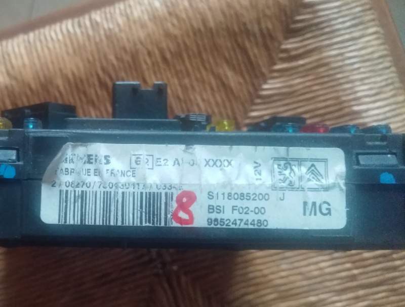 Body bsi F02-00 peugeot citroen c2 c3 9652474480 s118085200j mg