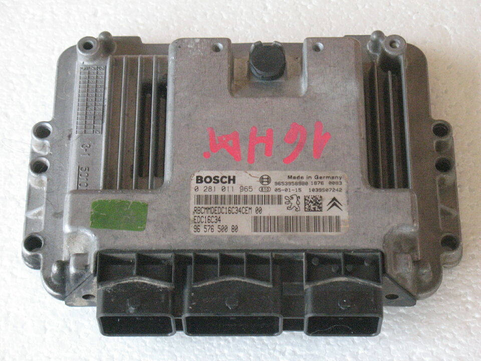 ECU, Citroen C3 1.6 HDI 0281011965 9659778580 EDC 16C34-2.10