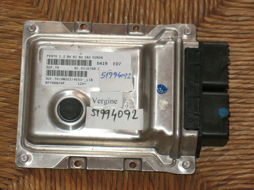 ECU Fiat Grande Punto 500 1.2 8V FPT 9GF.TH 51994092 Euro6