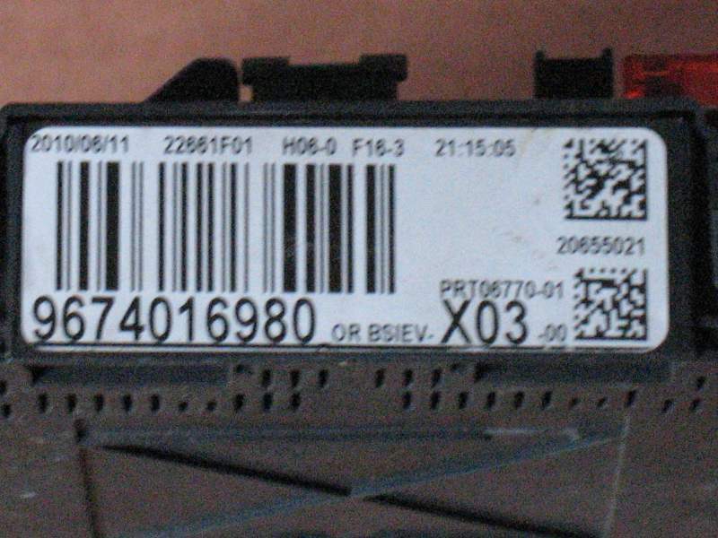 Body fusibili peugeot 207 citroen c3 c2 valeo 9674016980 x03