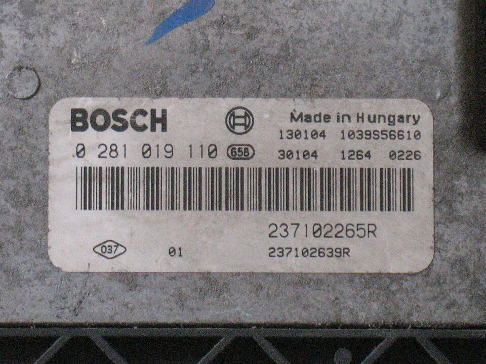 ECU RENAULT MASTER MOVANO 2.3 237102265R EDC17C42 3.21   0281019110