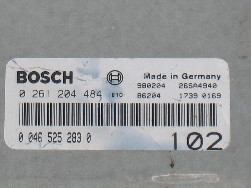 ECU ALFA ROMEO GTV 2.0 BOSCH 0261204484 - 46525283  M 2.10.4