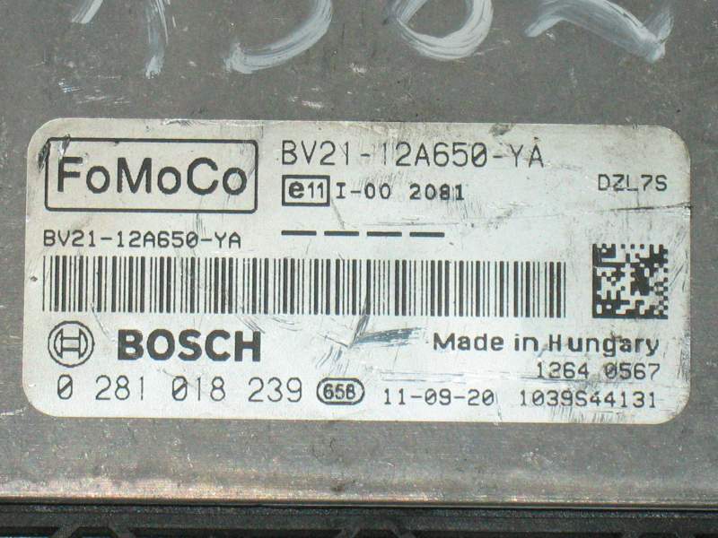 Ecu ford fiesta 1.4 tdci bosch 0281018239 fomoco BV21 12A650-YA