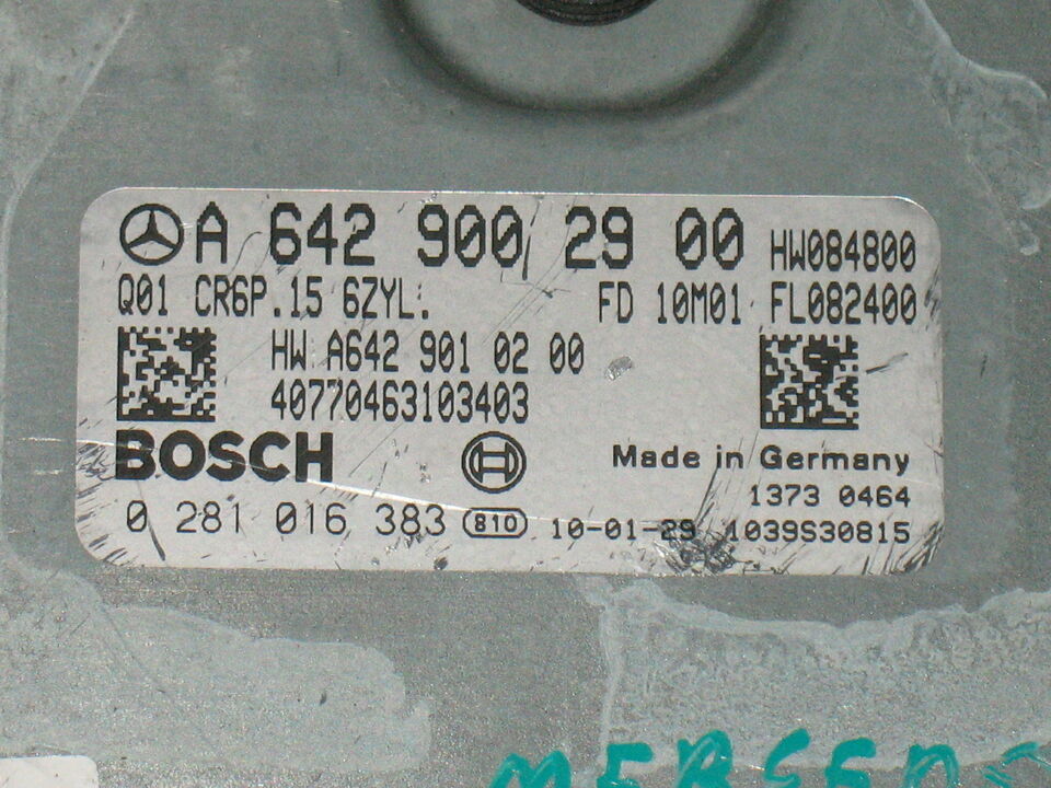 ECU MERCEDES W212 E350 3.5 0281016383 A6429002900 Q01 CR6P.15
