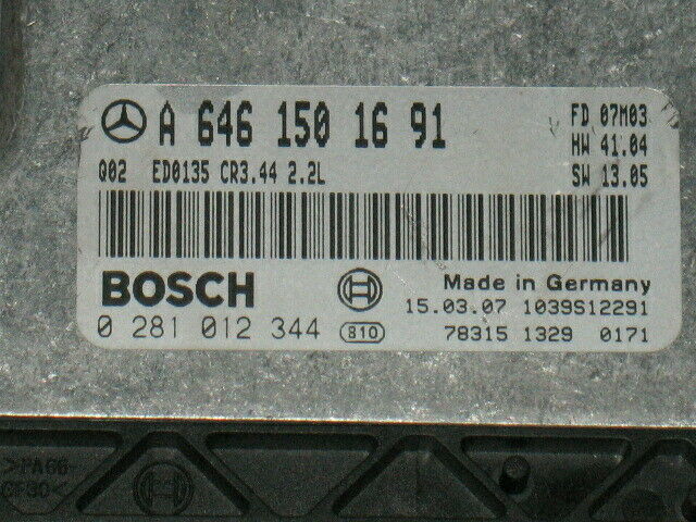 ECU MERCEDES CLASE C 2.2 0281012344 A6461501691 CR3.44 2.2L