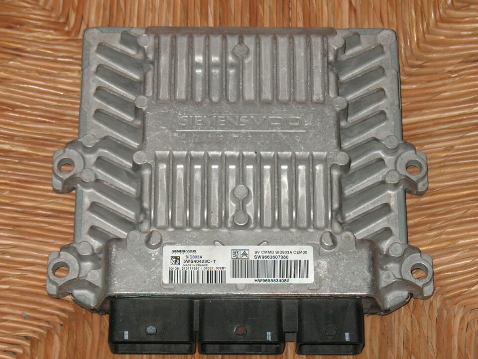ECU PEUGEOT 407 2.0 HDI 5WS40423CT HW9655534080 SID803A