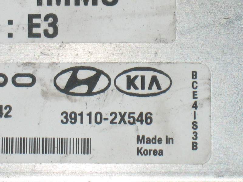 ECU Kia Rio 2004 391102X546 39110-2X546 SIEMENS