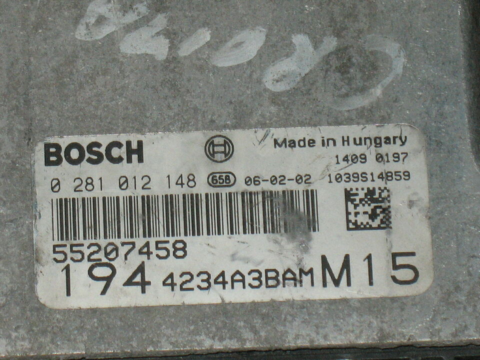 FIAT CROMA 1.9 JTD MULTIJET 150 CV 0281012148 55207458 EDC16C39