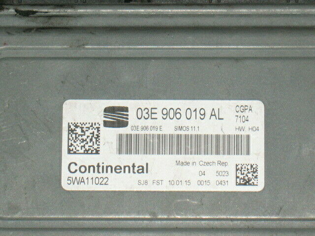ECU VW SEAT IBIZA 1.2 03E906019AL 5WA11022 SIMOS11.1