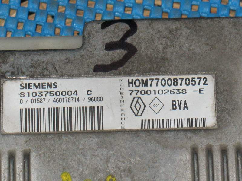 ECU RENAULT MEGANE 1.6 S103750004C HOM7700870572 7700870572