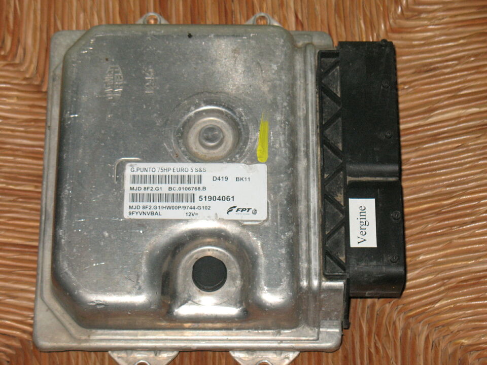 Ecu fiat punto evo 1.3 mjd 8f2.g1 fpt 51904061 75hp HW00P